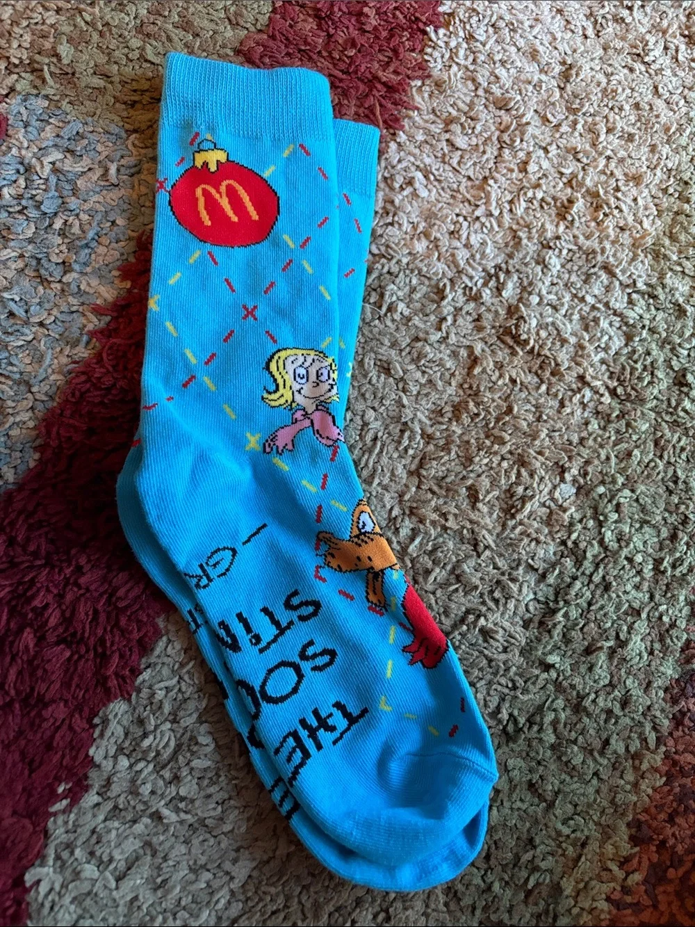 Blue Grinch Socks